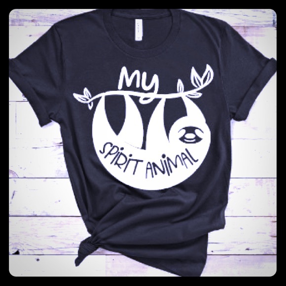 Bella Canvas Tops - NWT My Spirit Animal Sloth Shirt